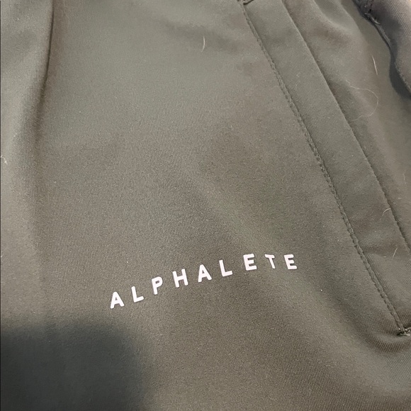Alphalete Women’s Olive Green Joggers S two front zip pockets two back pockets - Picture 2 of 8